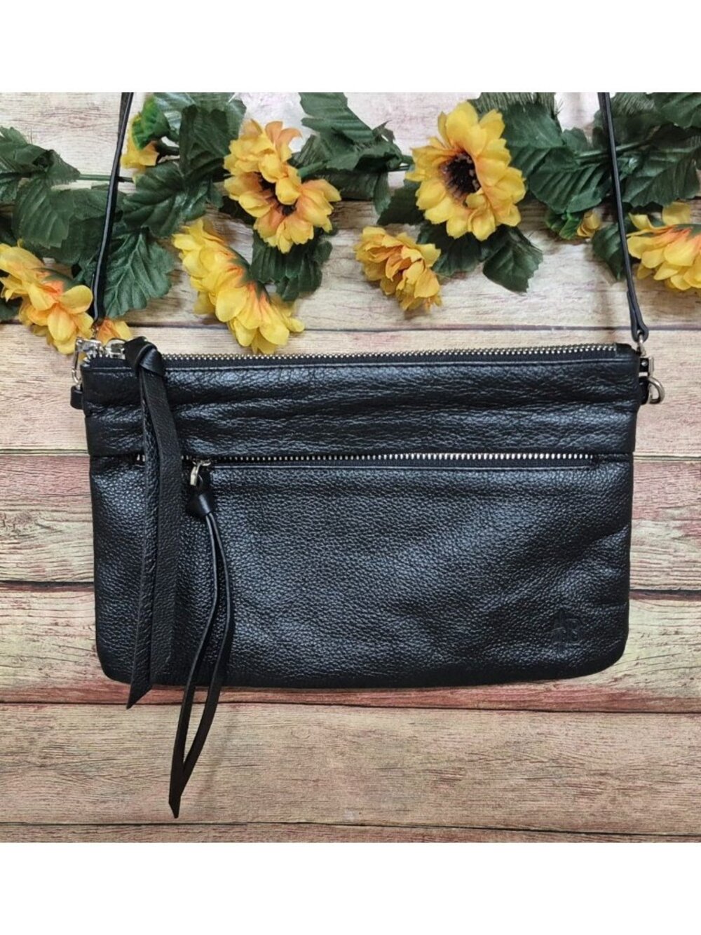 Handbag Butler Black Leather Mighty Purse Crossbody Bag Minimalist Closet Staple